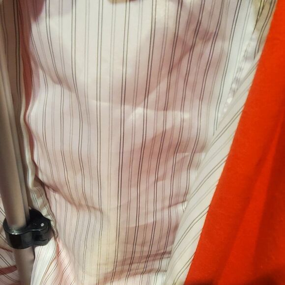 Grace Elements Sz 14 Orange Lined Blazer. Trendy, Professional, Cuffs - Picture 10 of 15